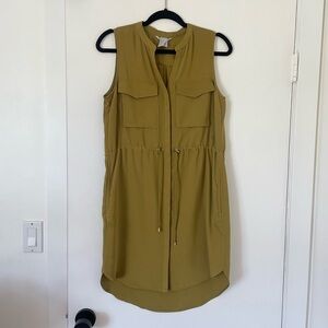 Olive synch waist H&M dress